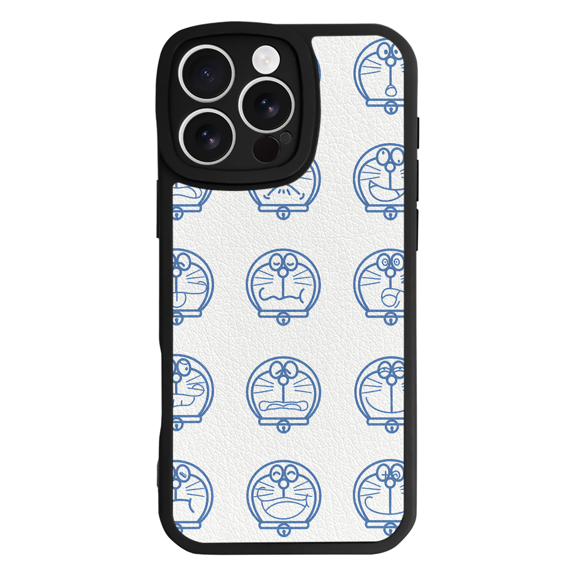 （画像用） ドラえもん Doraemon 【iPhone 16シリーズ対応】シリコンスマホケース（レザー調） 材質：シリコン
